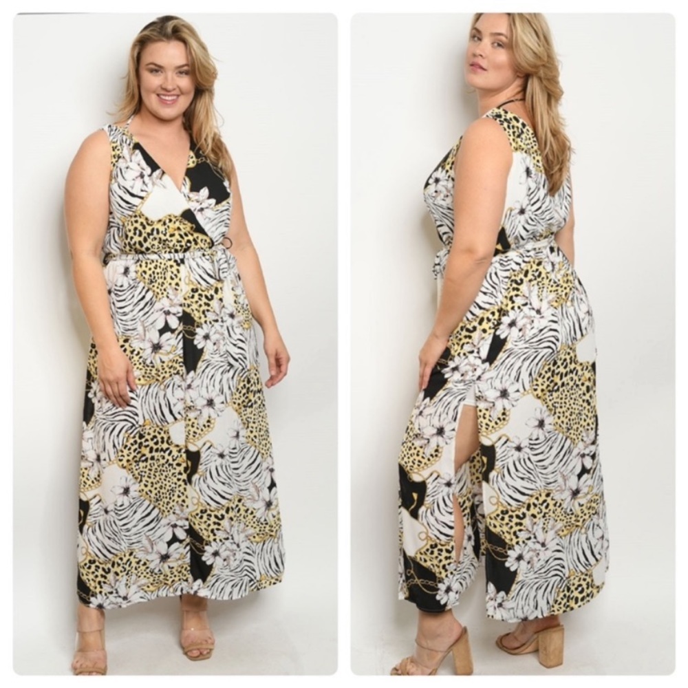 Fun Animal Print PLUS SIZE 2X Dress NWT Beautiful
